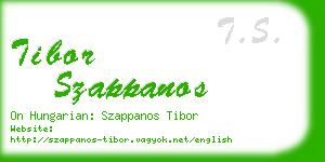 tibor szappanos business card